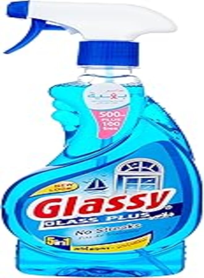 Glassy glass & window cleaners with aquamarine scent , 600 ml