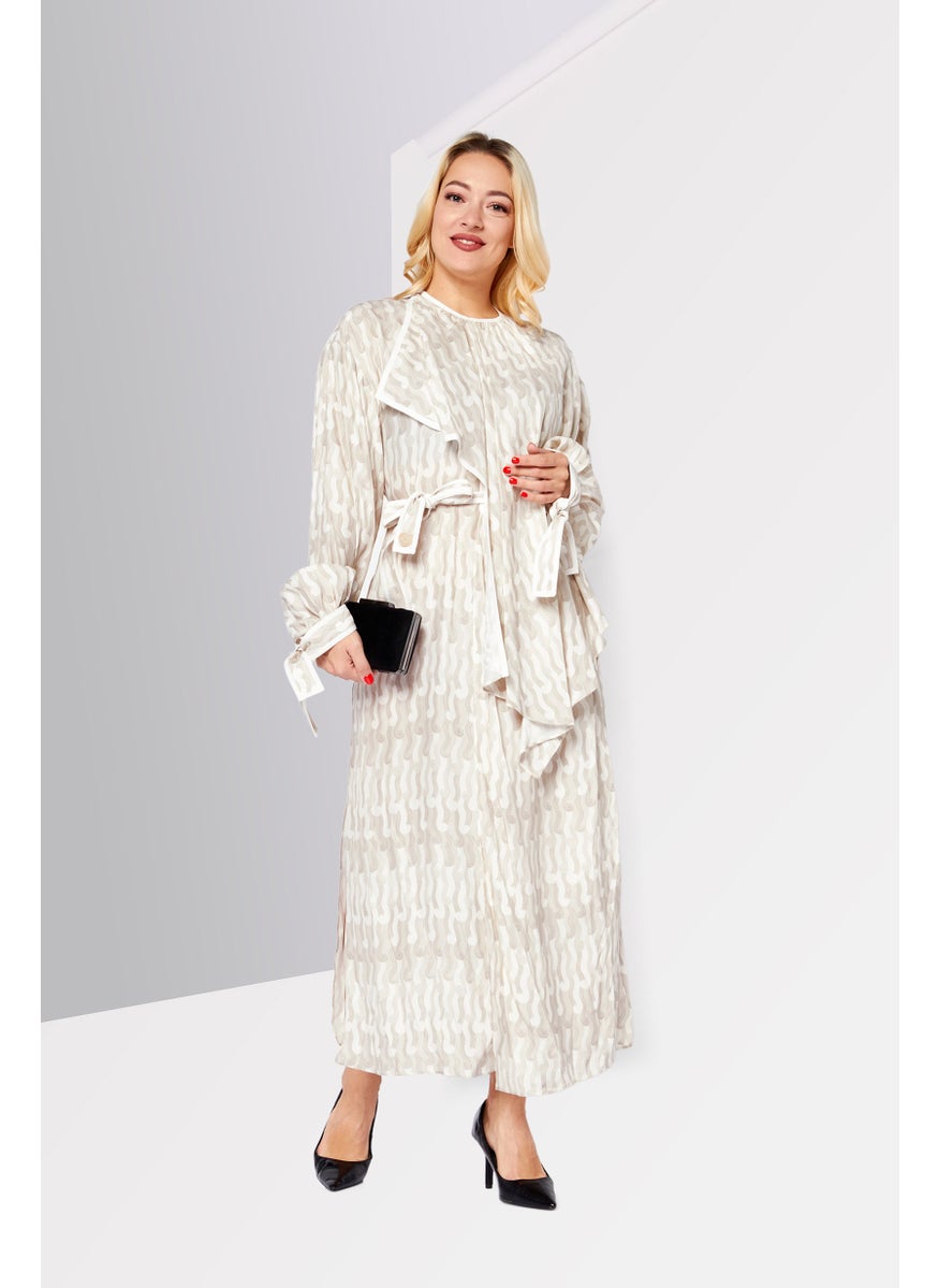 STELLA MCCARTNEY - Women Abstract Maxi Dress, Grey - Image 1