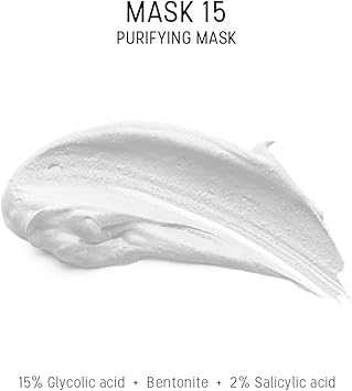 Dermaceutic Mask 15 Oil and sebum control face mask Glycolic Acid Salicylic Acid and Bentonite clay mask Deep skin pore cleansing 50ml - Image 5