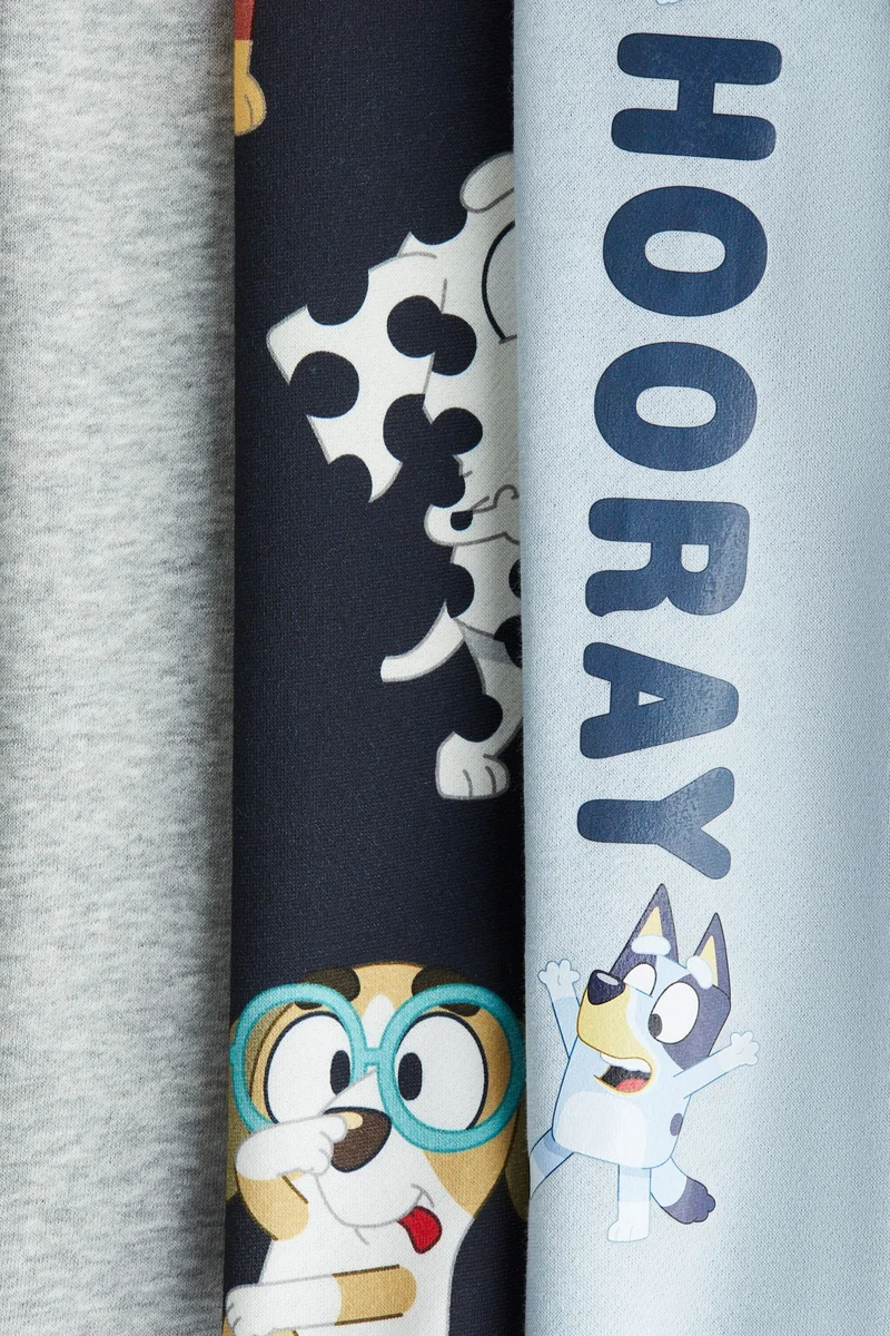 H&M 3-pack printed joggers