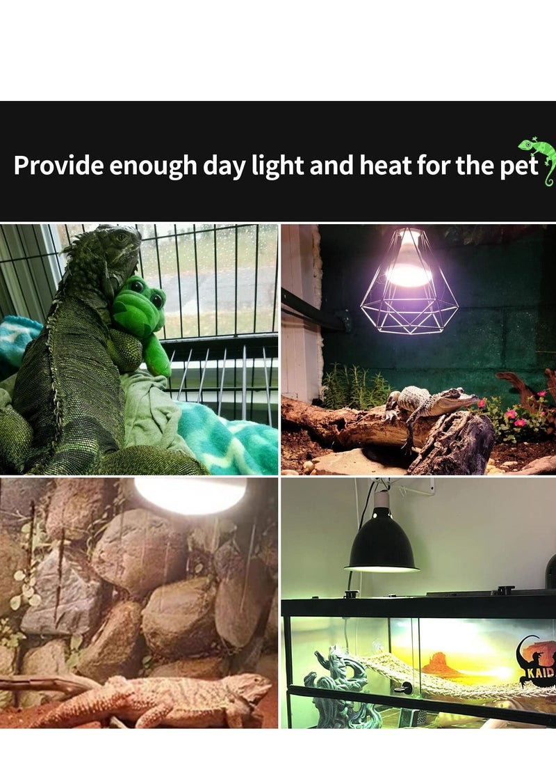 Excefore - 75W Reptile Heat Lamp Combo Set Day and Night Lamp,UVA Basking Spot Bulb for Bearded Dragon Lizard Turtle Snake Chameleon Use, 4 Pack - Image 1