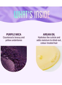 ARATA Arata Purple Shampoo For Bleached Hair Color Protection Shampoo Enhances Hair Colour And Neutralises Brassiness Sulphate Free 200ML  - Image 3