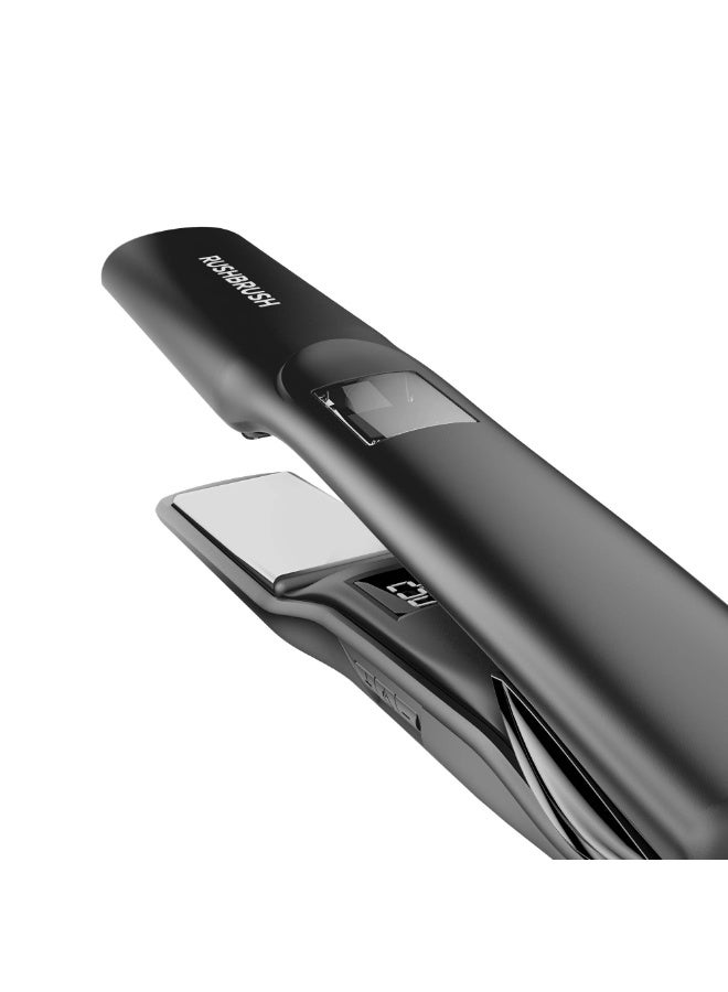 راش براش مكواة فرد الشعر اكس 2 ماكس من راش براش، شاشة LED,اسود - Image 4