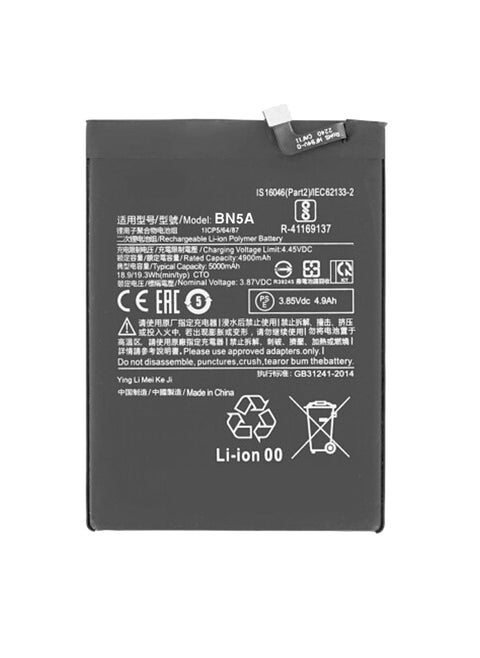 بطارية Battery BN5A compatible with Xiaomi Poco M3 Pro, Poco M3 Pro 5G, Redmi 10 (2021), Redmi 10 (2022), Redmi Note 10 5G, Li-Polymer, 3.87 V, 5000 mAh