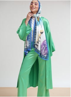 Bardees Satin Pants - Green  - Image 2