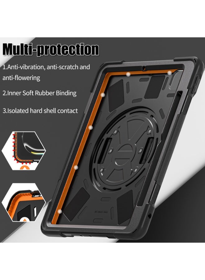 عام غطاء آيباد برو 11 بوصة (2024)، مع حزام يد للأطفال، ثلاث طبقات حماية مع حامل قلم وحامل قابل للتعديل. - Image 2