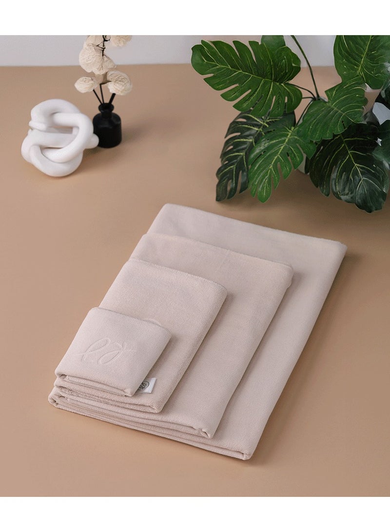 RJ Medium Bath Towel 100*45 cm RJ-Beige - Image 4