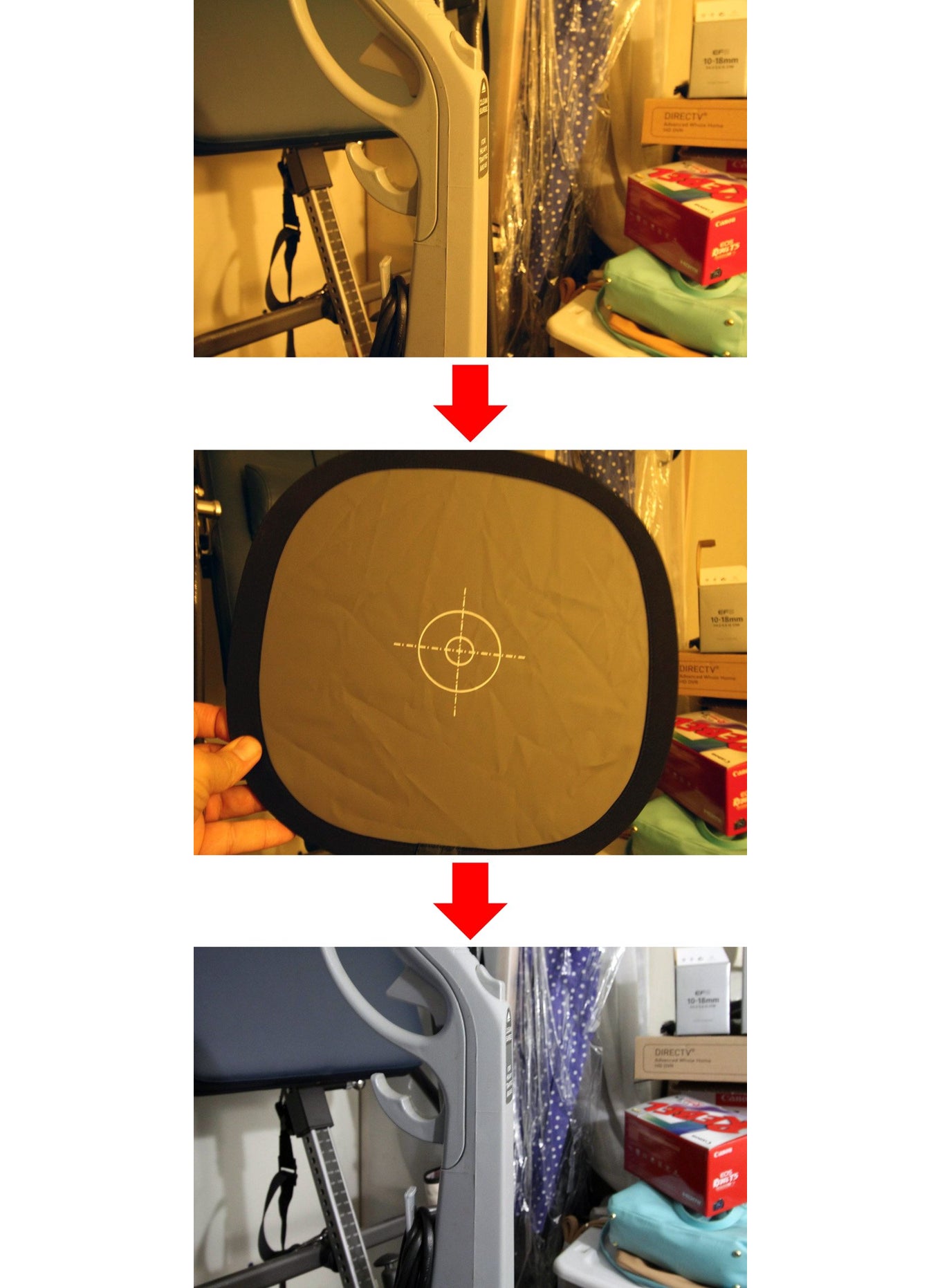Lightdow 12 x 12 Inch (30 x 30 cm) White Balance 18% Gray Reference Reflector Grey Card with Carry Bag [Folded Version]