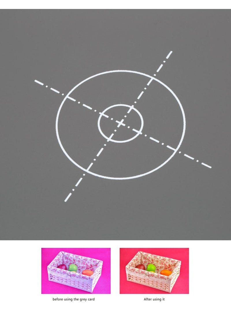 Lightdow Lightdow 12 x 12 Inch (30 x 30 cm) White Balance 18% Gray Reference Reflector Grey Card with Carry Bag [Folded Version]  - Image 5