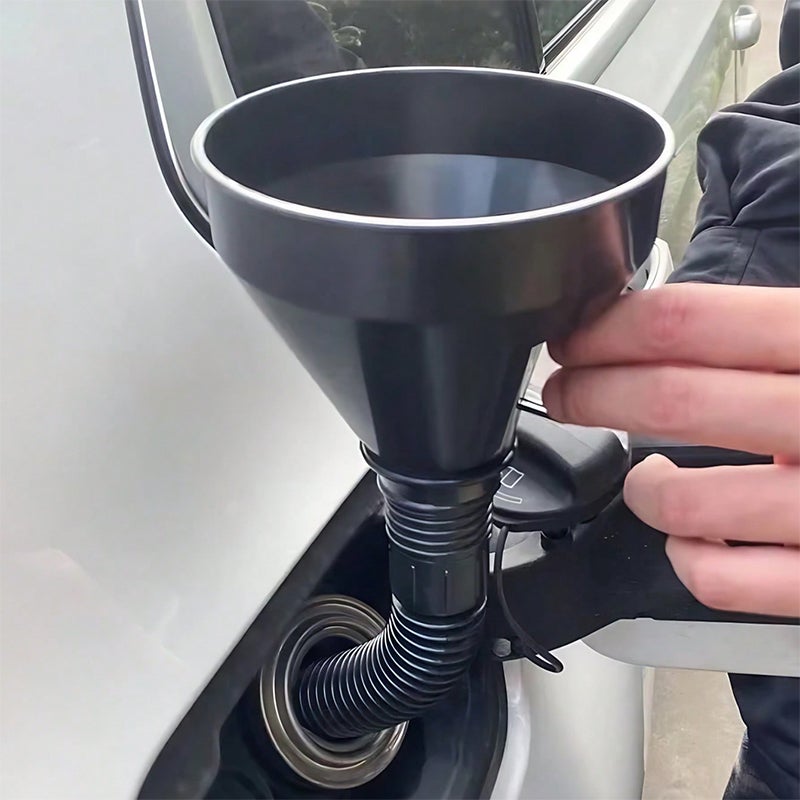 5PCS Universal Oil Funnel Kit with Filter – Durable Plastic Fine Mesh Leak-Proof for Cars/Motorcycles/ATVs/Trucks Incl Extensions & Hose - Image 1