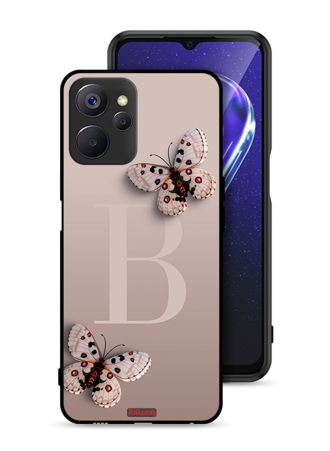 Tolwak غطاء حماية لجهاز Realme 9i 5G مزين بالفراشات - Image 1