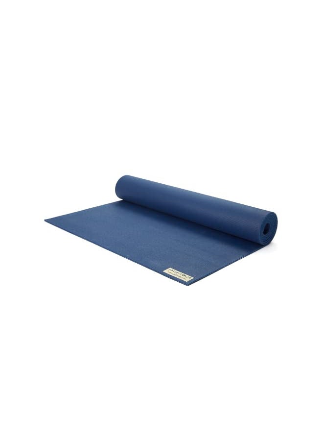 JadeYoga JadeYoga Harmony Yoga Mat - Durable & Thick Gym Fitness Mat, Non-Slip Natural Rubber Yoga Mat - Home Exercise & Stretching Mat, Workout Mat- Yoga, Pilate & Meditation Women & Men (Midnight Blue, 68'')  - Image 1