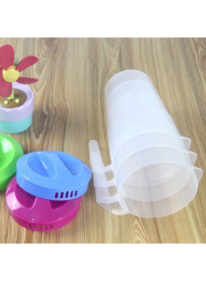 Plastic Cold Water Kettle Restaurant Bar Beverage Juice Pot Beer Kettle Commercial Barbecue Stall Spicy Hot Plastic Kettle-Color:1.7l Large Irregular Patterned Mixed Headband Cover - Image 3