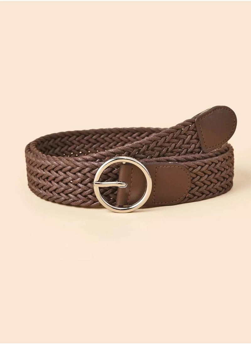 Generic Round Buckle Woven Belt  - Image 1