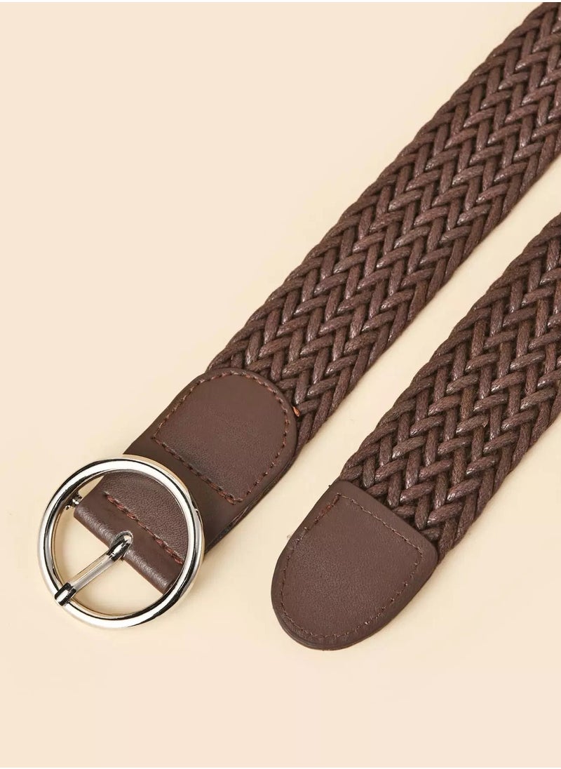 Generic Round Buckle Woven Belt  - Image 3