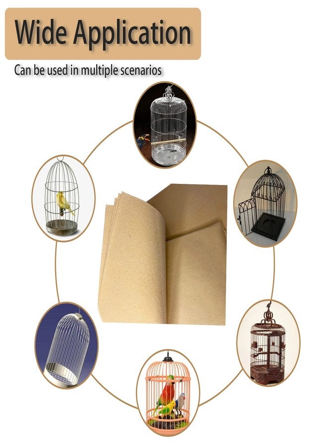 هامليدي هاميليدي، 12 قطعة من ورق الحصى الخاص بالطيور، بطانة رملية بحرية خاصة لأقفاص الببغاء، حصيرة ورقية من الحصى، 17 × 11 بوصة، وسائد استخدام مرة واحدة للطيور، الببغاء الأسترالي - Image 5