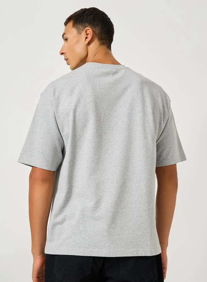 Styli Styli Oversized Panel Detail Terry T-Shirt