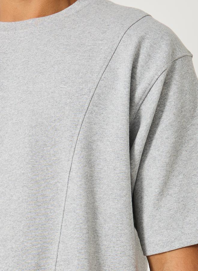 ستايلي تيشيرت تيري بتفاصيل بانل فضفاض من ستايلي - Image 3