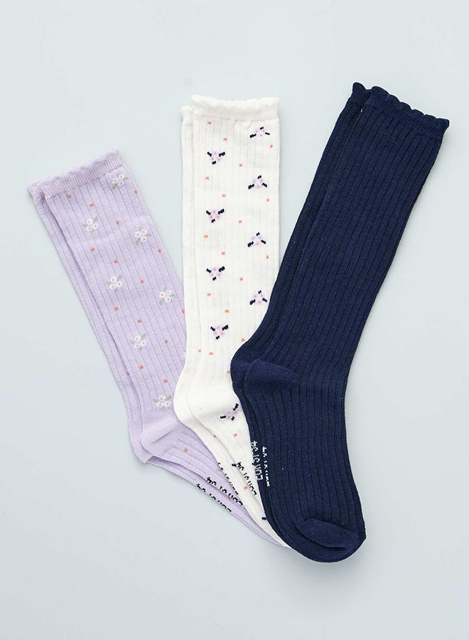 Kiabi Pack of 3 pairs of printed socks  - Image 1