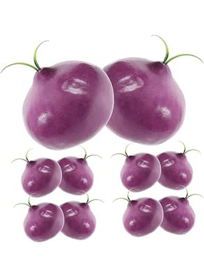 Realistic Artificial Onion Models 10PCS Vegetable Display Decor Photo Props - Image 1