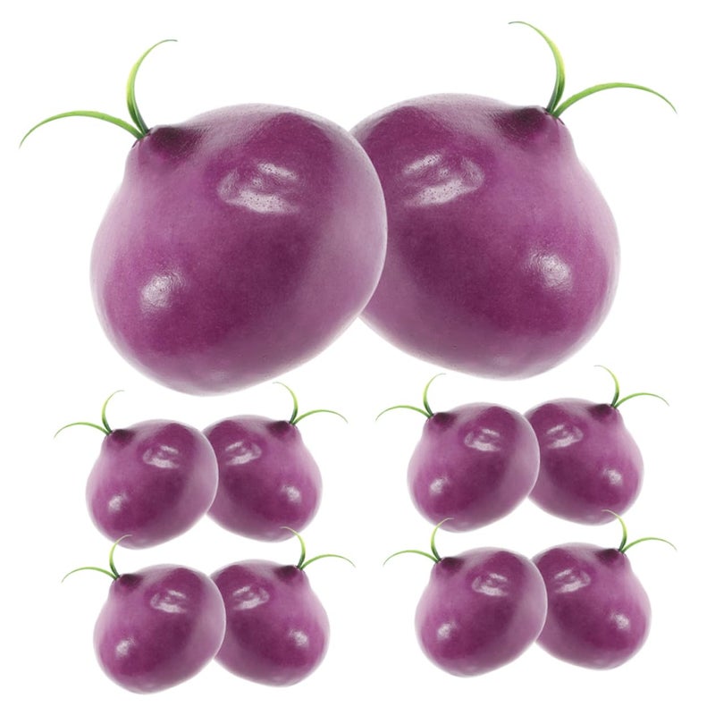 Realistic Artificial Onion Models 10PCS Vegetable Display Decor Photo Props - Image 2