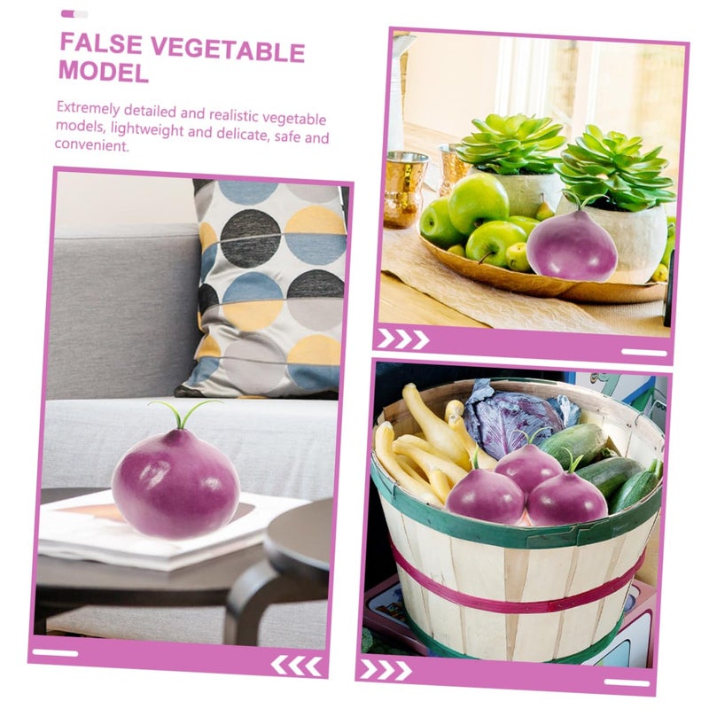 Realistic Artificial Onion Models 10PCS Vegetable Display Decor Photo Props - Image 5