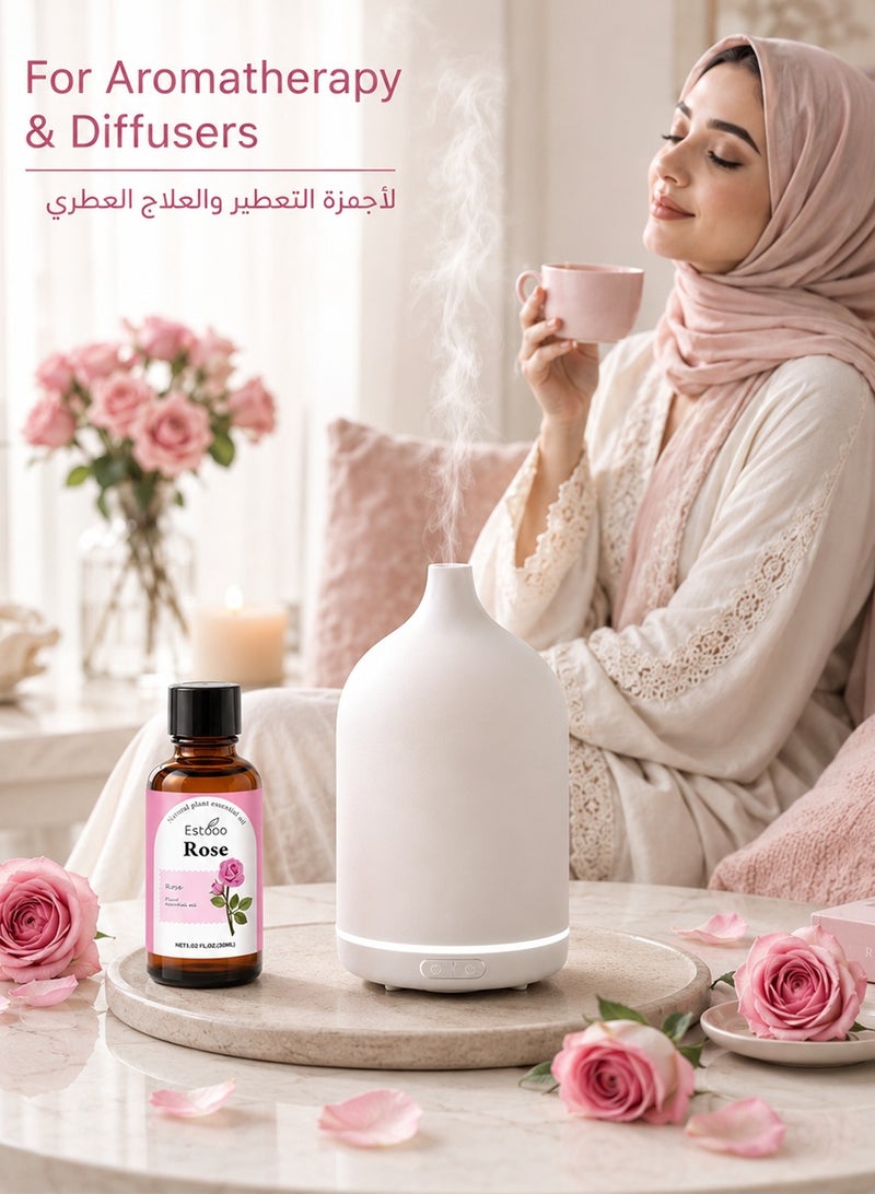 إستو زيت الورد العطري 30 مل – زيت عطري مُقطر طبيعيًا برائحة زهرية ناعمة وأنيقة لأجواء رومانسية وراقية - Image 5