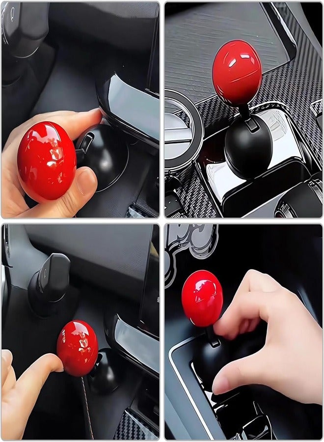 Generic Car Push to Start on Rocker Car One on Start Lever Car Engine Start Stop on Joystick Starter Ball-bar Cover for Decorative Accessories Universal Size for Cars etc  - Image 5