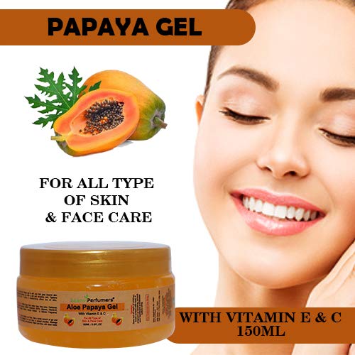 Saanvi Perfumers Papaya Gel For Face and Skin All Types of Skin Face Care 100g - Image 2