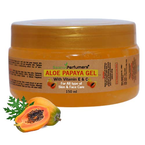 Saanvi Perfumers Papaya Gel For Face and Skin All Types of Skin Face Care 100g - Image 1