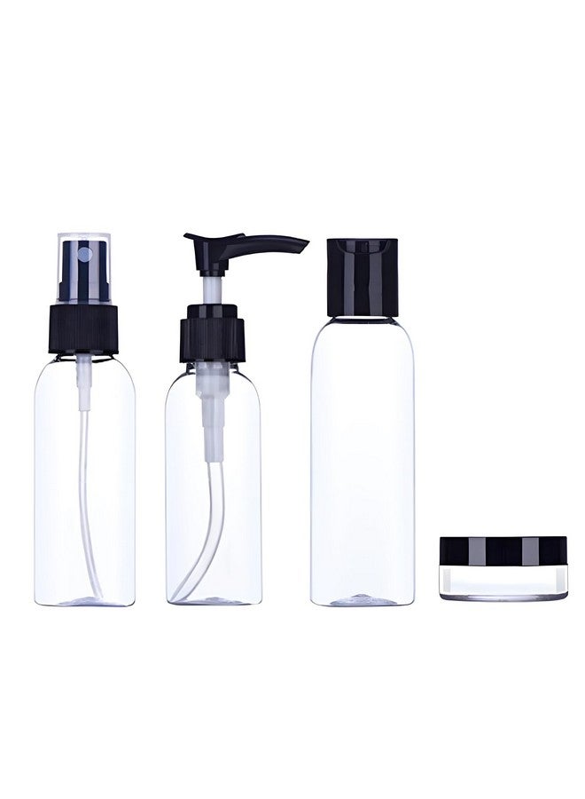 Hian Travel Bottles Kit - Portable Refillable Leak-Proof Toiletry Containers for Lotion, Shampoo, Cream, Soap, and More | Perfect for Travel, Gym, Business Trips, and Outdoors (Pack of 4) - Image 1