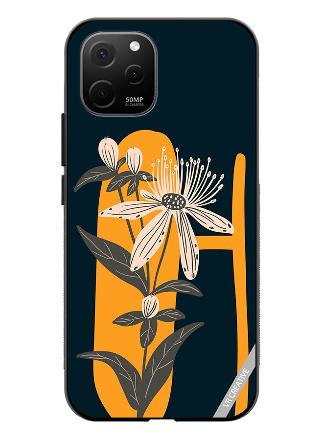 VR CREATIVE Protective Case Cover For Huawei Nova Y61 Alphabet H Design Multicolour - Image 1