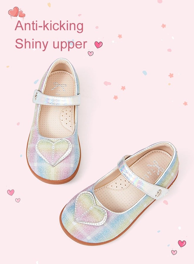 تارانيس أحذية أطفال تارانيس - أحذية مسطحة لامعة بقلب قوس قزح من ماري جين - Image 1