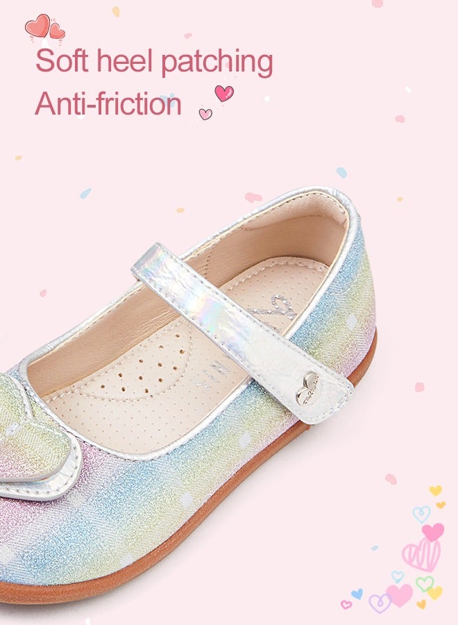 تارانيس أحذية أطفال تارانيس - أحذية مسطحة لامعة بقلب قوس قزح من ماري جين - Image 2