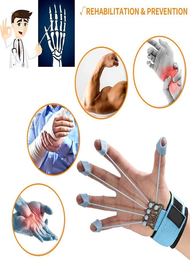 SMIC Pack of 4 Fitness Combo of Hand Grip Grip Finger Exerciser, Exercise Gell Ball Fitness Accessory Kit - Image 3