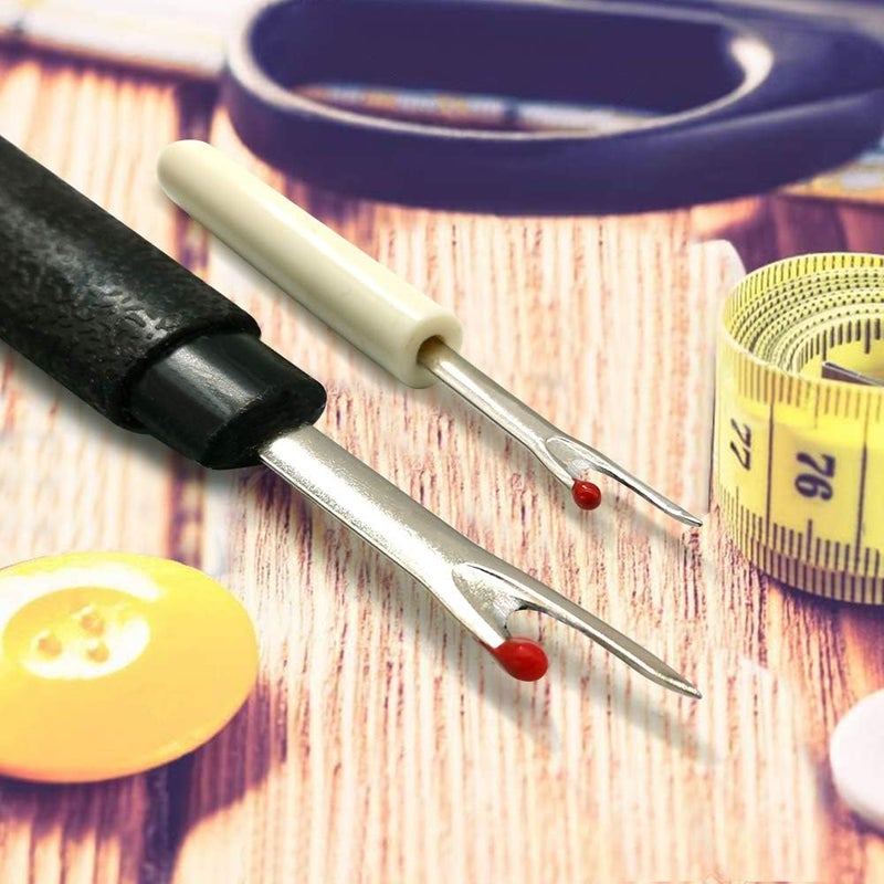 Aipker 2PCS Seam Rippers, Sharp Sewing Seam Thread Remover Stitch Unpicker with Ergonomic Handles for Needle Work Patterns and Sewing Clothes - Image 1