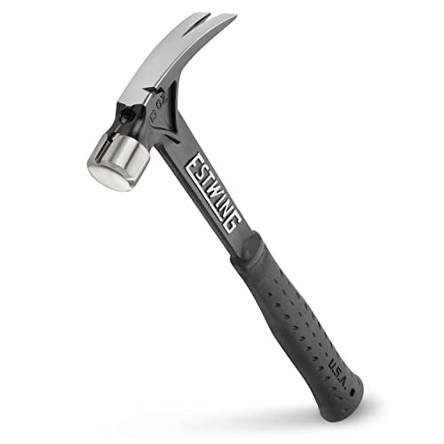ESTWING Ultra Series Hammer - 15 oz Short Handle Rip Claw Framing Hammer with Smooth Face & Shock Reduction Grip - EB-15SR - Image 1