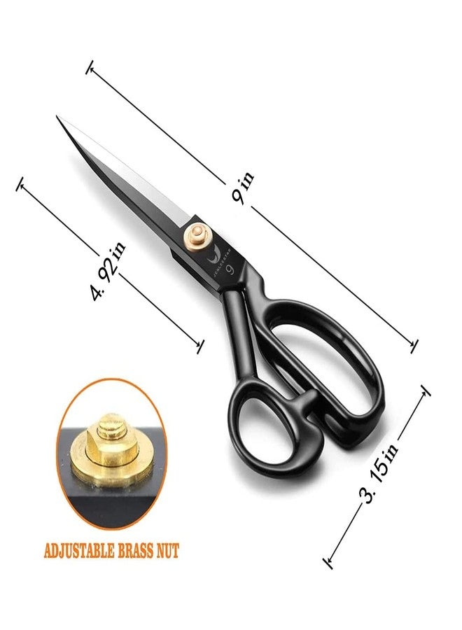 Jenleestar Fabric Scissors 9 Inch Sewing Dressmaking Scissors Professional Razor Sharp for Tailoring Leather Raw Materials - Japan High Carbon Steel Tailor Shears(Right-Handed) - Image 5