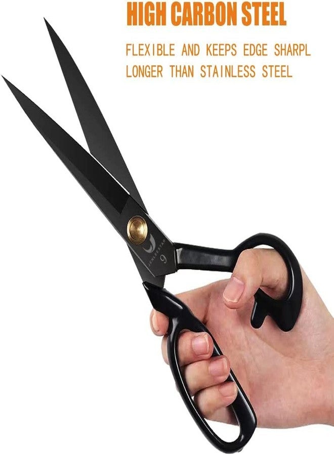 Jenleestar Fabric Scissors 9 Inch Sewing Dressmaking Scissors Professional Razor Sharp for Tailoring Leather Raw Materials - Japan High Carbon Steel Tailor Shears(Right-Handed) - Image 3