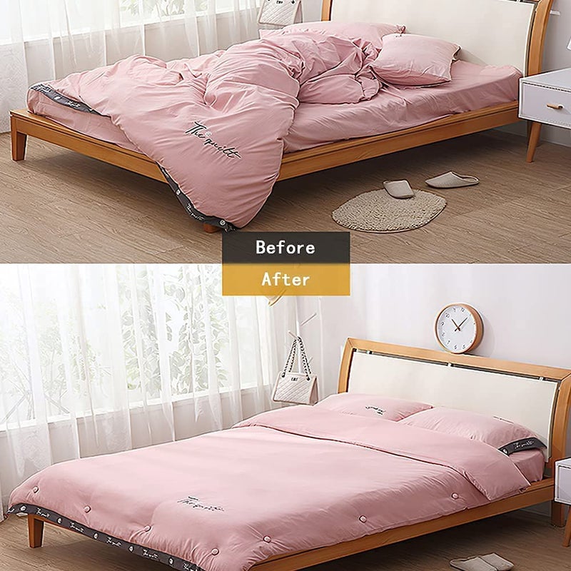 GrabSmart Mushroom Shape Duvet Clips NonSlip Cover Fixator Comforter Quilt Holder with OneKey Unlock for Blanket Bed Sheet Curtain Socks Mattress Covers  - Image 3
