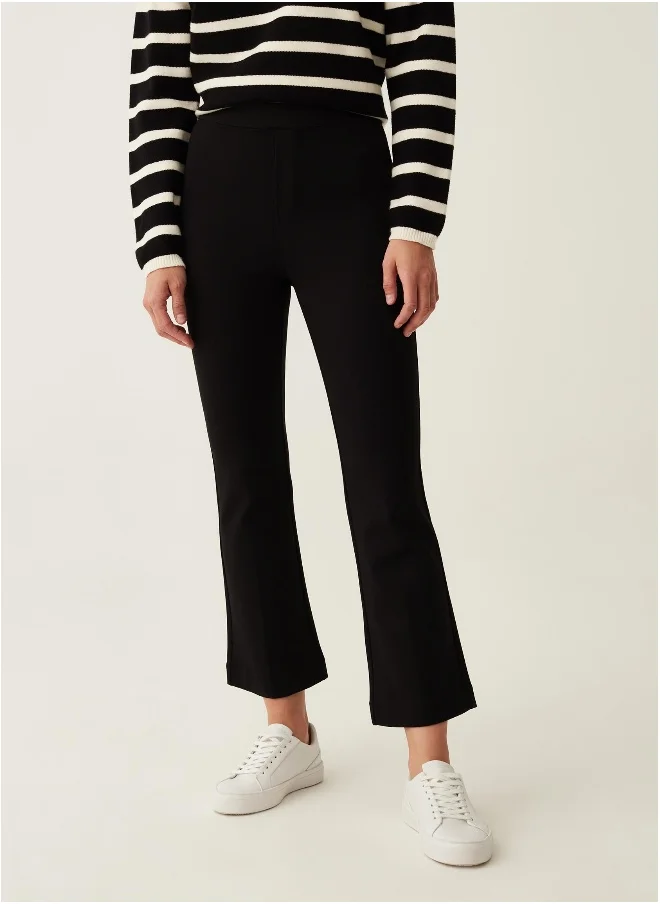 Ovs Cropped flare-fit trousers