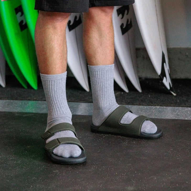 Reef Cushion Tradewind Men's Sandals Grey/Olive - 11 Medium - Image 2