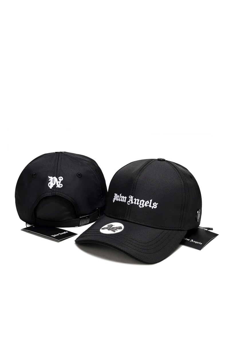 Palm Angels قبعة بيسبول سوداء مطرزة من بالم أنجلز