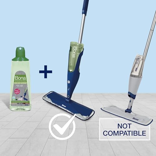 Bona Multi-Surface Hard Floor Cleaner Spray Mop Cartridge - 34 fl oz - Unscented - Refillable - Residue-Free Floor Cleaning Solution for Bona Spray Mops - Stone, Tile, Laminate, and Vinyl Floors - Image 2