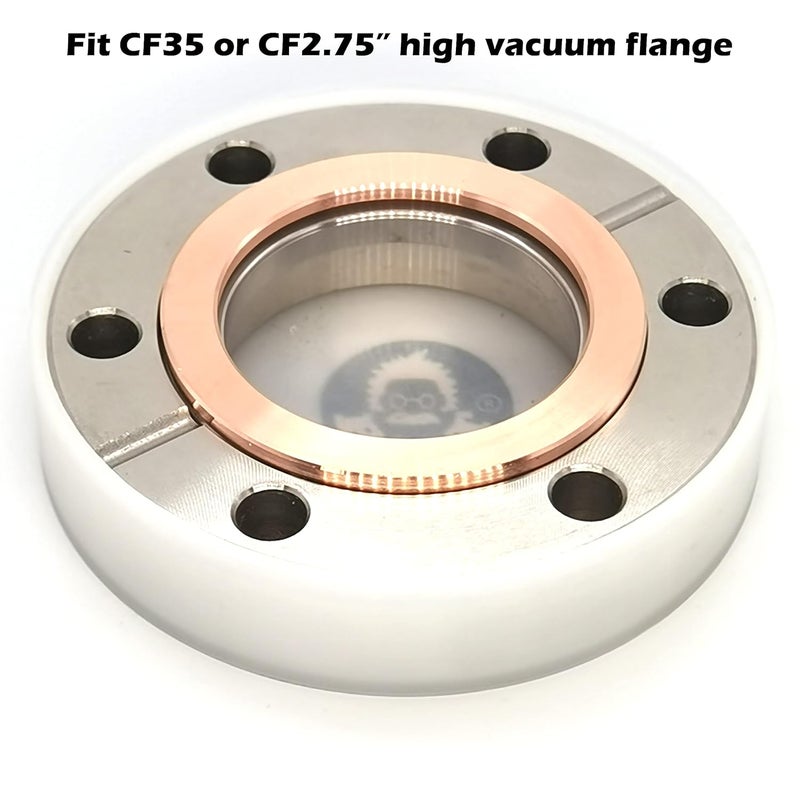BROWNIAN MOTION TECHNOLOGY Conflat (CF) 2.75" 2-3/4" CF35 Copper Gasket, High Vacuum Gasket, CF-35 UHV Gasket (Pack of 10 PCs) - Image 2