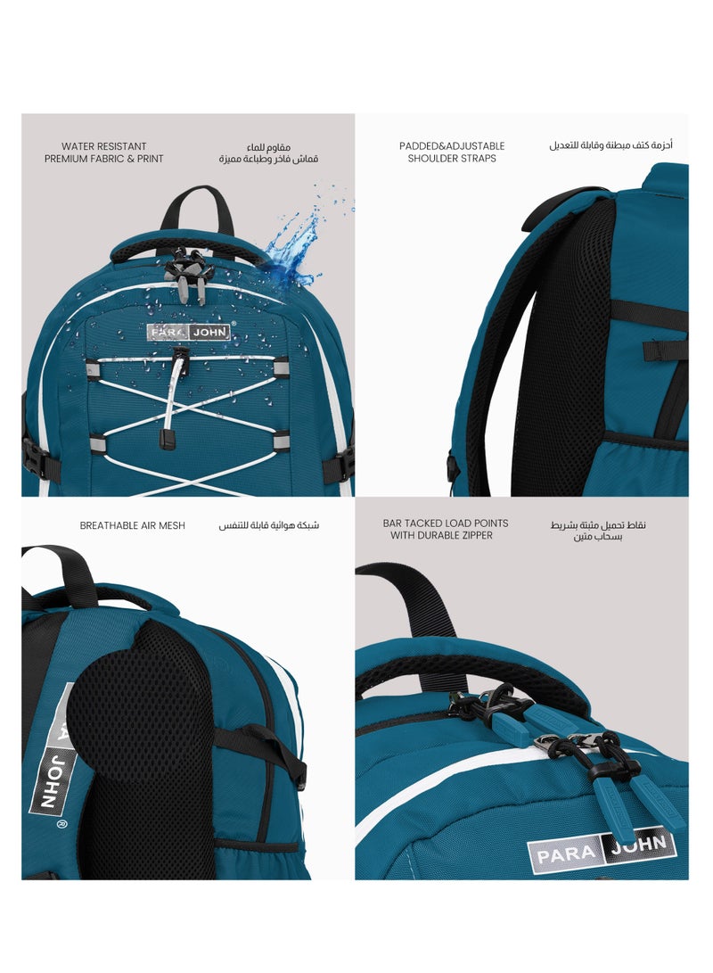 بارا جون حقيبة ظهر مدرسية  لتر بسعة كبيرة وخفيفة الوزن ومقاومة للماء للأولاد والبنات باللون الأزرق - Image 4