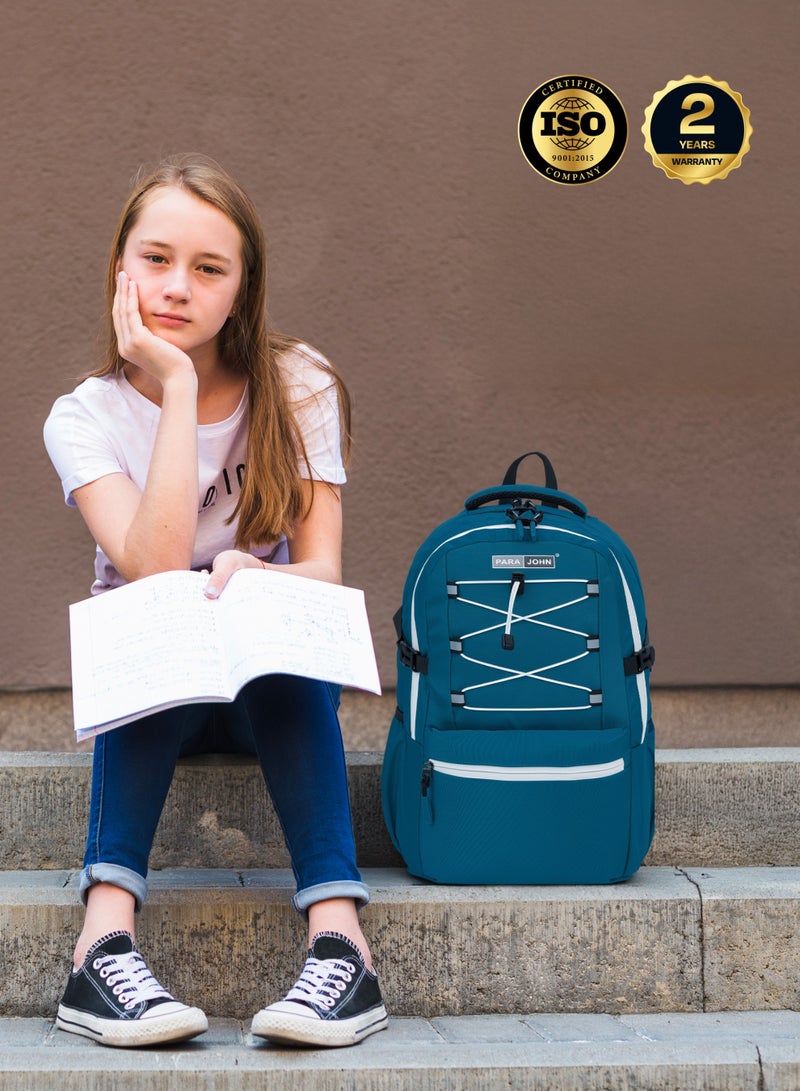 بارا جون حقيبة ظهر مدرسية  لتر بسعة كبيرة وخفيفة الوزن ومقاومة للماء للأولاد والبنات باللون الأزرق - Image 5