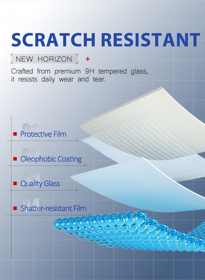 WAEKIL 2 Pcs iPad Screen Protector Tempered Glass for iPad 11th Gen 11" (2025 A3354/A3355/A3356) & iPad 10th Gen 10.9" (2022 A2696/A2757/A2777), Full Coverage Anti-Scratch Film - Image 3