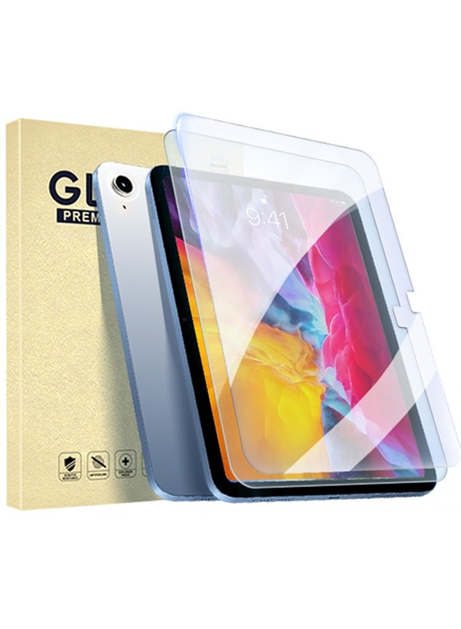 قطعتان من واقي شاشة iPad من الزجاج المقوى لجهاز iPad من الجيل الحادي عشر مقاس 11 بوصة (2025 A3354/A3355/A3356) وiPad من الجيل العاشر مقاس 10.9 بوصة (2022 A2696/A2757/A2777)، طبقة كاملة مضادة للخدش - Image 1