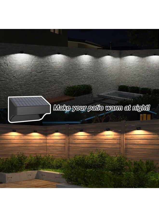 ZCXLIGHT Solar Fence Lights Outdoor,Fence Solar Lights Outdoor Waterproof Led IP65 with10 Fixed Colors ＆ RGB Color Changing for Wall Backyard Step Railing Patio Pool Porchaily&Holiday Decorations (12) - Image 2